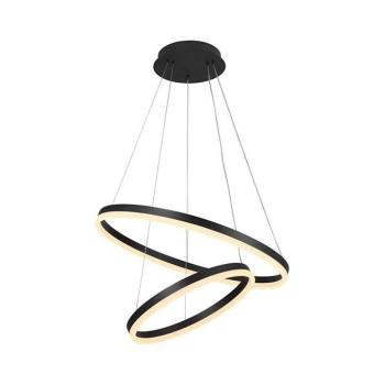 BRILAGI - CIRCLE kábeles, fényerőszabályozható LED csillár LED/70W/230V 3000-6500K fekete, távirányítóval BG-J4310/B kép