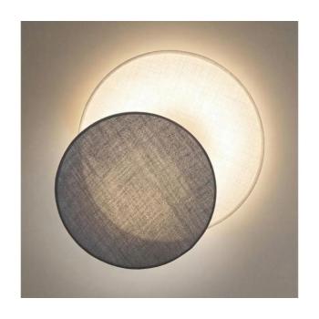 BRILAGI - CIRCLES fali lámpa 1xE27/60W/230V átm. 35 cm krémszínű/szürke 8590828052791 kép