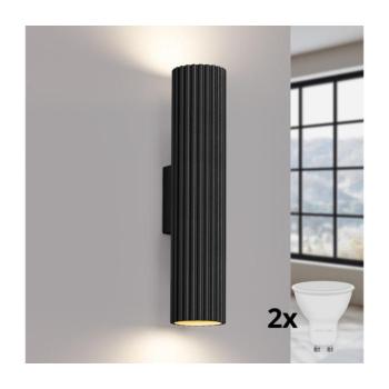 BRILAGI - CRESTO LED falilámpa 2xGU10/10W/230V 30 cm fekete BR.1577 kép