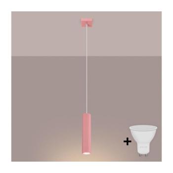 BRILAGI - CRESTO LED függeszték kábellel 1xGU10/10W/230V, rózsaszín BR.1931 kép