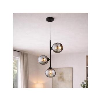 BRILAGI - Csillár kábellel DIOR 3xE27/60W/230V fekete/füstszürke 59-021B kép