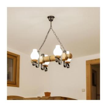 BRILAGI - Csillár láncon RUSTIC 4xE14/40W/230V bükkfa EX-01028 kép