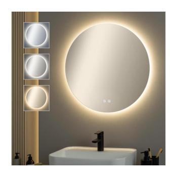 BRILAGI - DEMI ECO LED dimmelhető, páramentesítő fűtéssel rendelkező tükör LED háttérvilágítással, 12W/230V, átmérő 60 cm, IP44 FG-GM1109-D-12W kép
