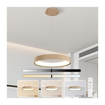 BRILAGI - Dimmelhető LED függőlámpa kábelen FALCON MODERN LED/30W/230V 40 cm bézs + távirányító BRI504 kép