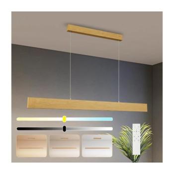 BRILAGI - Dimmelhető LED kábeles csillár SLIMLINE LED/40W/230V 3000-6000K tölgy dekor + távirányító BRI362 kép