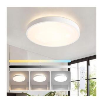 BRILAGI - Dimmelhető LED lámpatest GLASS POOL DOUBLE LED/48W/230V 40 cm fehér + távirányító BRI740 kép