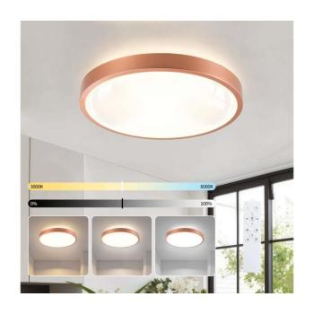 BRILAGI - dimmelhető LED lámpatest GLASS POOL DOUBLE LED/48W/230V 40 cm rézszínű + távirányítóval BRI1060 kép