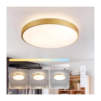 BRILAGI - dimmelhető LED lámpatest GLASS POOL DOUBLE LED/60W/230V 50 cm arany + távirányító BRI747 kép