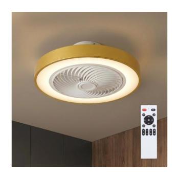 BRILAGI - Dimmelhető LED lámpatest látorral LED/38W/230V átm. 50 cm arany + távirányító WF-OSD-044-GLD kép