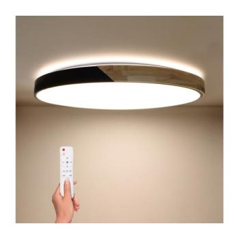 BRILAGI - dimmelhető LED lámpatest PILANA LED/72W/230V tölgy/fekete átm. 80 cm + távirányító WO800-OEM11-80 kép