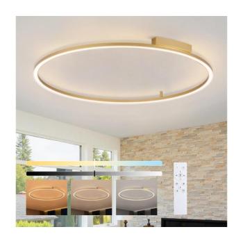 BRILAGI - Dimmelhető LED lámpatest PORTOFINO LED/85W/230V Ø 120 cm arany + távirányító BRI526 kép