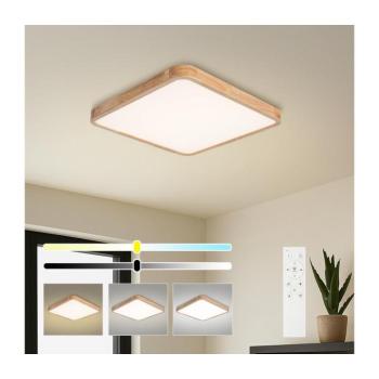 BRILAGI - dimmelhető LED lámpatest WOODLINE SQUARE LED/80W/230V tölgy 60x60 cm + távirányító BRI901 kép