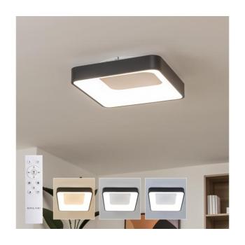 BRILAGI - Dimmelhető LED mennyezeti lámpatest FALCON II LED/80W/230V 40x40 cm fekete + távirányító BRC2669-400/CR kép
