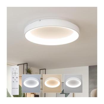 BRILAGI - Dimmelhető LED mennyezeti lámpatest FALCON II LED/99W/230V átm. 60 cm, fehér + távirányító BRC2668-600/BI kép