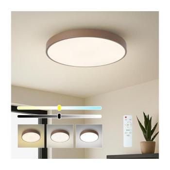 BRILAGI - Dimmelhető LED mennyezeti lámpatest POOL LED/60W/230V 3000-6000K 50 cm barna+távirányító BRI700 kép