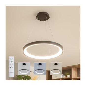 BRILAGI - Dimmelhető LED zsinóros függőlámpa FALCON SLIM LED/42W/230V Ø 50 cm fekete +DO BRDX1330-500/CR kép