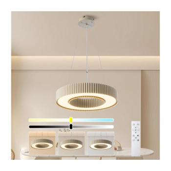 BRILAGI - Dimmelhető LUMIX LED csillár, 48 W, 230 V, 3000–6000 K, bézs, átmérő 50 cm + távirányító BRI863 kép