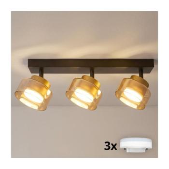 BRILAGI - Dimmelhető RGB LED spotlámpa AURA LUX 3xGX53/14W/230V Wi-Fi Tuya fekete/arany BG3452+3xIM1489 kép