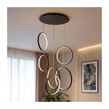 BRILAGI - ECHO LED függeszték kábelen, 80 W, 230 V, 4000 K, átm. 50 cm, fekete BRMDX1342 kép