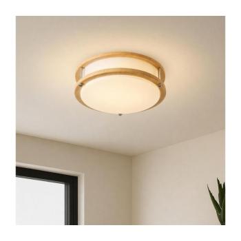 BRILAGI - ELARO mennyezeti lámpa 2xE27/40W/230V, átm. 26 cm, fa hatású BRI872 kép