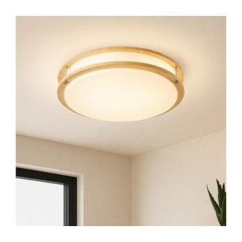 BRILAGI - ELARO mennyezeti lámpatest 4xE27/40W/230V, átmérő 41 cm, fahatású dekor BRI875 kép