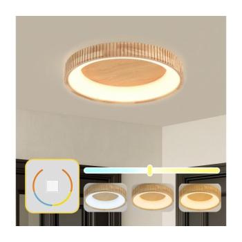 BRILAGI - FALCON WOOD MODERN mennyezeti LED lámpa LED/40W/230V átm. 60 cm fa BRI531 kép