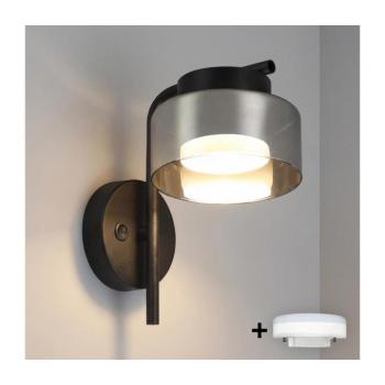 BRILAGI - Fali lámpa AURA LUX 1xGX53/30W/230V fekete/füstszínű WO-OEM-CF-11-BK kép