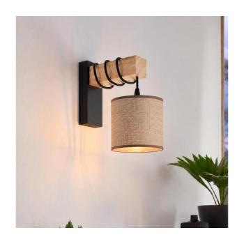 BRILAGI - Fali lámpa NUBILA 1xE27/60W/230V barna/fekete EG44078+BG1583 kép