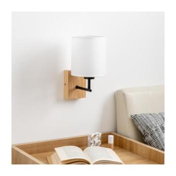 BRILAGI - Fali lámpa NUBILA WOOD 1xE27/25W/230V tölgy/fehér BG1561+BG1586 kép