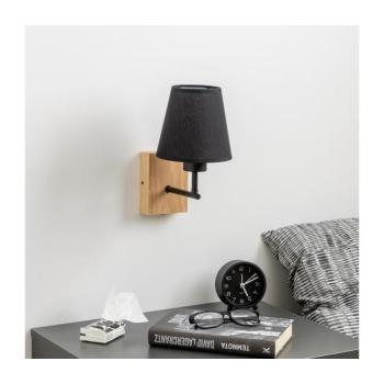 BRILAGI - Fali lámpa NUBILA WOOD 1xE27/25W/230V tölgy/fekete BG1561+BG1568 kép