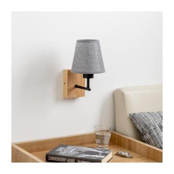 BRILAGI - Fali lámpa NUBILA WOOD 1xE27/25W/230V tölgy/szürke BG1561+BG1569 kép