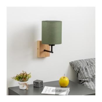 BRILAGI - Fali lámpa NUBILA WOOD 1xE27/25W/230V tölgy/zöld BG1561+BG1576 kép