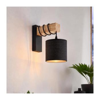 BRILAGI - Fali lámpatest NUBILA 1xE27/60W/230V barna/fekete EG44078+BG1581 kép
