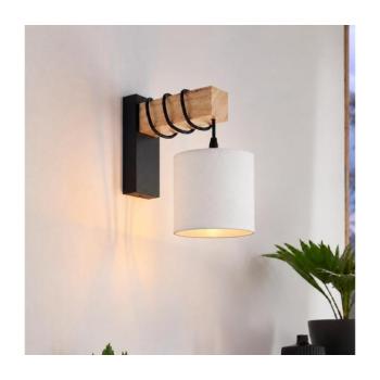 BRILAGI - Fali lámpatest NUBILA 1xE27/60W/230V barna/fekete/fehér EG44078+BG1586 kép