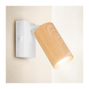 BRILAGI - Fali spotlámpa SELE 1xGU10/30W/230V fehér/tölgy dekor WO-Z0-B-OEM kép