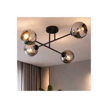 BRILAGI - Felületre szerelhető csillár DIOR 4xE27/60W/230V fekete/füstszürke 59-016B kép