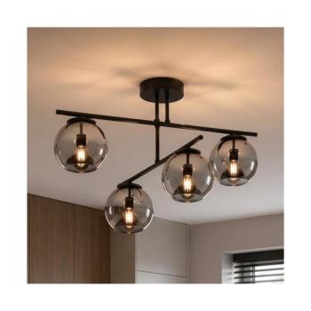 BRILAGI - Felületre szerelhető csillár DIOR 4xE27/60W/230V fekete/füstszürke 59-036B