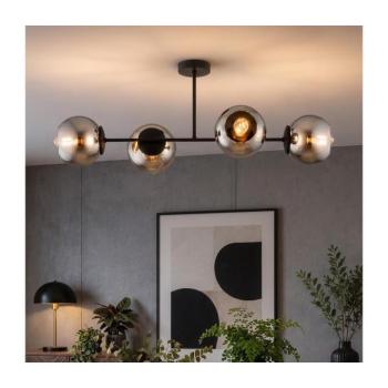 BRILAGI - Felületre szerelhető csillár DIOR 4xE27/60W/230V fekete/füstszürke 59-038B kép