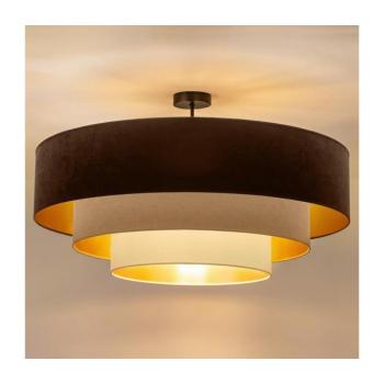 BRILAGI - Felületre szerelhető LUNETA csillár 3xE27/60W/230V átm. 80 cm barna/bézs/krém 8590828052258 kép