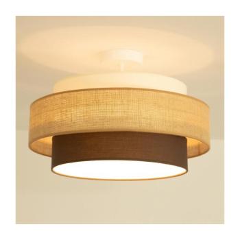 BRILAGI - Felületre szerelt mennyezeti lámpa RESNA 1xE27/60W/230V átmérő 40 cm bézs/fekete H0442 kép