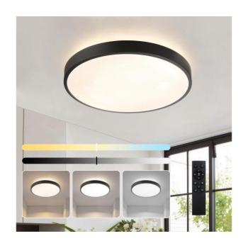 BRILAGI - Fényerőszabályozható lámpa GLASS POOL DOUBLE LED/48W/230V 40 cm fekete + távirányító BRI739 kép