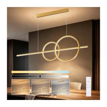 BRILAGI - fényerőszabályozható LED csillár kábelen SIGNATURE LED/53W/230V 120 cm arany + távirányító BRI1134 kép