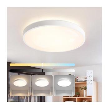 BRILAGI - Fényerőszabályozható LED lámpatest GLASS POOL DOUBLE LED/60W/230V 50 cm fehér + távirányító BRI745 kép