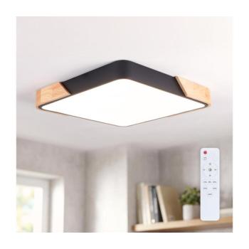 BRILAGI - Fényerőszabályozható LED lámpatest PILANA LED/48W/230V tölgy/fekete 42x42 cm + távirányító WO800-OEM26-40 kép