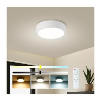 BRILAGI - fényerőszabályozható LED lámpatest POOL LED/18W/230V 3000-6000K 20 cm fehér + távirányító BRI543 kép