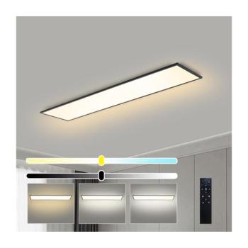 BRILAGI - fényerőszabályozható LED lámpatest SLIMFRAME LED/58W/230V 120x30 cm fekete + távirányító BRI181 kép