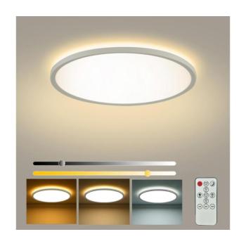 BRILAGI - Fényerőszabályozható LED lámpatest ULTRA SLIM LED/24W/230V Ø 42 cm fehér + távirányító BRI226 kép