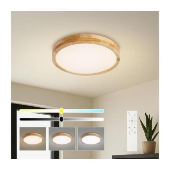 BRILAGI - Fényerőszabályozható LED lámpatest WOODLINE LED/48W/230V 3000-6000K tölgy átm. 40 cm + távirányító BRI895 kép