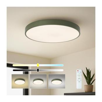 BRILAGI - fényerőszabályozható LED mennyezeti lámpa POOL LED/60W/230V 3000-6000K 60 cm zöld+távirányító BRI702 kép