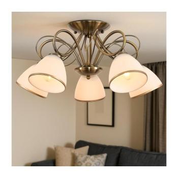 BRILAGI - FRED felületre szerelhető csillár, 5xE27/60W/230V, Ø 59 cm, bronzszínű 63034